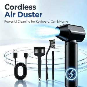 Handheld Powerful Fan Multiple Mouthpiece Adaptations Air Duster 80000RPM Rechargeable Portable air duster Gun