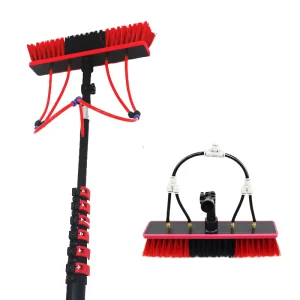 Handheld Telescopic Metal Solar Panel Cleaning Brush with Extended Pole Light Weight for Solar Panel Power System