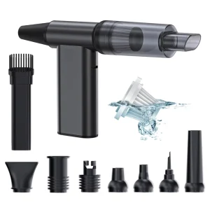 Handheld USB Car Vacuum Cleaner Portable Mini Electric HEPA Filter Dry Brushless Motor 180W Compressed Air Duster Blower