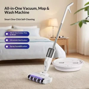 Handheld USB-Powered Wet Dry Mop Scrubber and Floor Cleaner, Model XM001