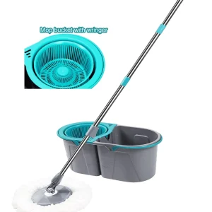 Hands-Free Cleaning Mop with Separate Buckets Factory Direct Folding Detachable Mop and Bucket Set