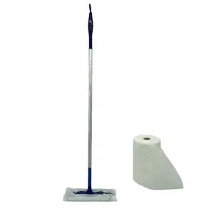 Hands-Free Floor Mop with Disposable Cleaning Cloth for Industrial Floor Cleaning
