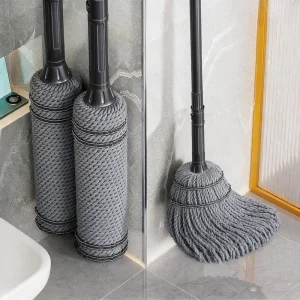 Hands-Free Self-Wringing Rotating Mop for Home Use