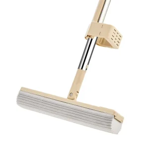 Hands Free Wet and Dry Sponge Mop Stainless Steel Pole Cloth Plastic Mop Head PVA Refill