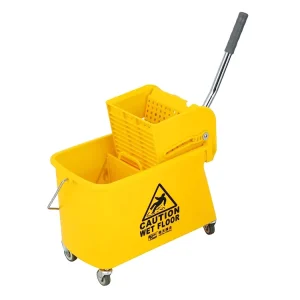 Haotian B-036 15L Round MOP WRINGER Bucket Gallon Bucket PP Plastic BUCKETS Plastic with Logo Good Grade Plastic Urn