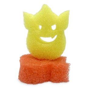 Happy Face Temperature-Responsive Dishwashing Sponge Bulk Pack