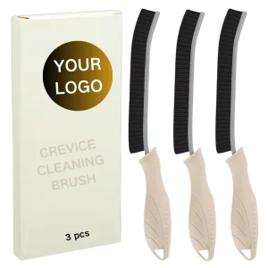 Hard-Bristle Crevice Cleaning Brush with Handle for Household Gaps