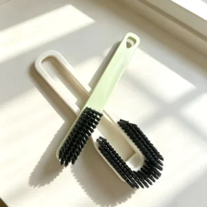 Hard Bristle Mini Laundry Brush for Collar, Shoe, and Stain Cleaning