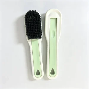 Hard Plastic Bristle Mini Laundry Brush Plastic Handle for Collar and Shoe Stain Cleaning