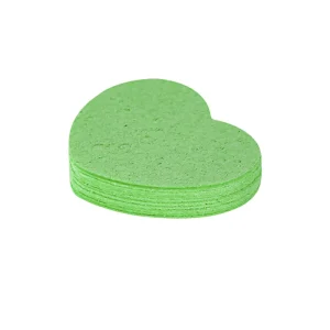 Heart-Shaped Reusable Cellulose Makeup Remover Facial Sponge
