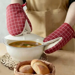 Heat-Resistant Oven Mitts for Baking, Cooking, and Kitchen Use