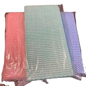 Heavy Coated High-Absorbent Nonwoven Fabric Disposable 1/4-Fold Counter Cloths for Home Appliance Cleaning