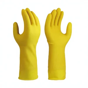 Heavy-Duty 105g Waterproof Anti-Slip Latex Reusable Household Kitchen Dishwashing Gloves