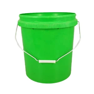 Heavy Duty 20 Liter Plastic Bucket with Plastic Spout Cover