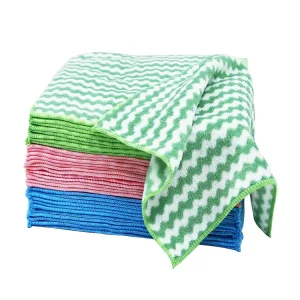 Heavy Duty 30*30cm Microfiber Cleaning Cloths High Density Reusable Wipe Machine Washable 500+ Times for Household kitchen cloth