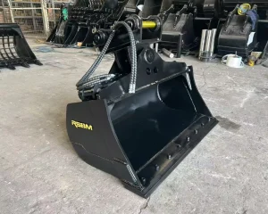 Heavy Duty 4ft Excavator Tilt Bucket 48 Inch Tilting Ditching Bucket for Yanmar VIO85 NM400 Steel 45 Degree Swivel
