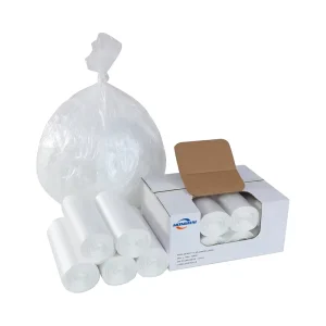 Heavy Duty 55 60 Gallon Unscented Clear PE Plastic Trash Can Liners Customizable Size for Household Use