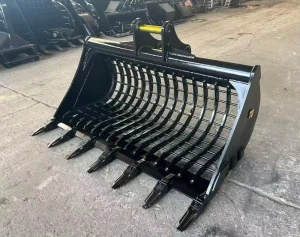 Heavy Duty 5ft Excavator Skeleton Bucket 60 Inch Mud Grid Bucket for Yanmar VIO85 NM400 Steel Sorting Bucket