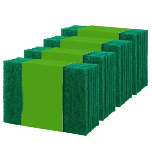 Heavy-Duty Abrasive Nylon Green Scour Pad for Household and Commercial Use