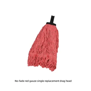 Heavy Duty Absorbent Cotton Yarn Wet Mop Head Four side Wringing Type for Commercial Floor Cleaning