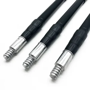 Heavy Duty Anodized Black Aluminum Telescopic Pole with Twist Lock Extendable Pole