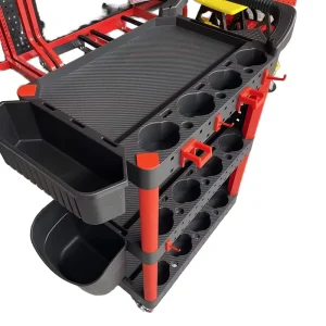 Heavy Duty Auto Detailing Workshop Trolley Plastic Utility Cart for Car Washer