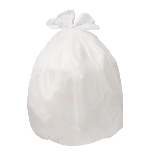 Heavy Duty Big White Black Embossed Shrink Bag 4 Mil Thick LDPE/HDPE Material Large Plastic Trash Roll 55 Gallon