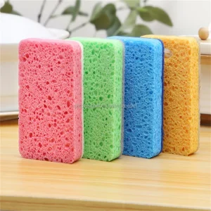Heavy-Duty Biodegradable Pulp and Sisal Dual-Sided Non-Scratch Scrub Sponge Pad