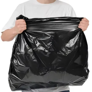 Heavy-Duty Black Construction Garbage Bags 30 Gallon Biodegradable Plastic Trash Bags
