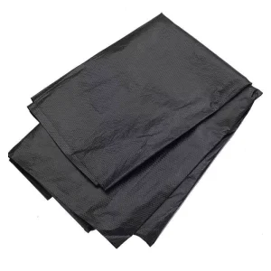 Heavy Duty Black Flat Top HDPE Thickened Disposable Trash Bags for Pillow Tableware Hotel Commercial Sanitation and Outdoor Use