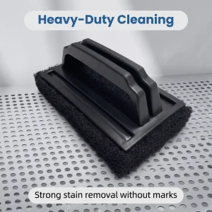Heavy Duty Cleaning Brush with PP Non Slip Handle and High Density Sponge for Cooking Baking Barbecue Use One Hand Operation