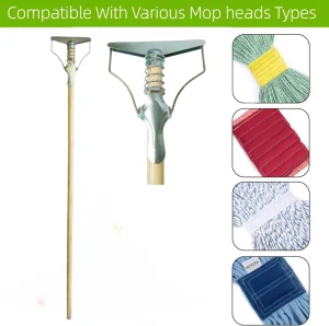 Heavy-Duty Commercial Industrial Mop, 59 in Looped-End String Wet Cotton Mop for Floor Cleaning