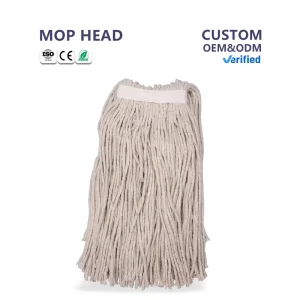 Heavy Duty Commercial Mop Head Replacement with Microfiber Rectangle Design for Floor Cleaning Wet Mop and Drying
