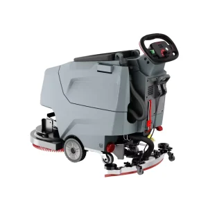 Heavy-Duty Compact Commercial Electric Walk-Behind Floor Scrubber, Battery-Powered, Low-Noise, CE