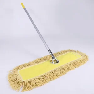 Heavy-Duty Cotton Fringe Flat Dust Control Mop for Hotel Hospital and Public Floor Sweeping