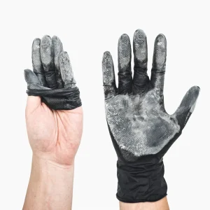 Heavy-Duty Diamond-Grip Disposable Nitrile Gloves for Auto, Kitchen, and Household Cleaning 100pcs 7g