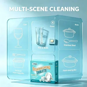 Heavy-Duty Dishwashing Tablets for Oil Stain Removal