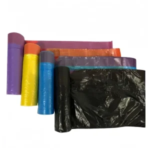 Heavy Duty Disposable Biodegradable Drawstring Trash Bags for Household Use Large Size with Thick Design for Garbage Bin