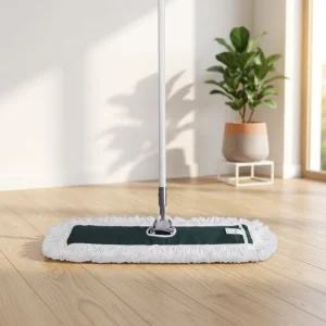 Heavy Duty Dust Mop with Aluminum Pole and Flat Head Manual Wringing