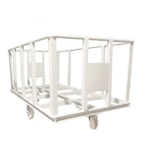 Heavy Duty Dyeing Factory Trolley Water Resistant Corrosion Proof Fabric Transport Cart for Dyeing Plants