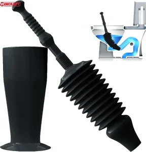 Heavy Duty Eco Friendly PP Toilet Plunger Squeegee Clog Remover Drain Cleaner Tool for Bathroom
