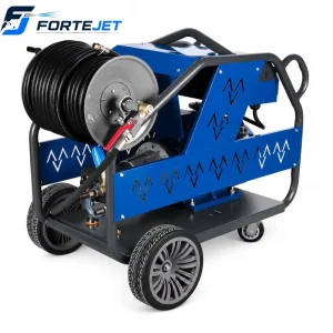 Heavy Duty Electric Hydro Jetter 150Bar 50L min Remote Pipe Cleaner Sewer Jetter for 50 600mm Drain Contractor