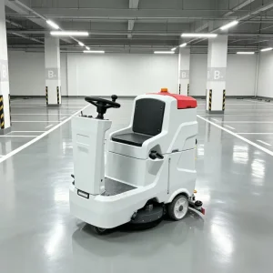 Heavy-Duty Electric Ride-On Floor Washer for Distribution Center, Factory, Storage Yard