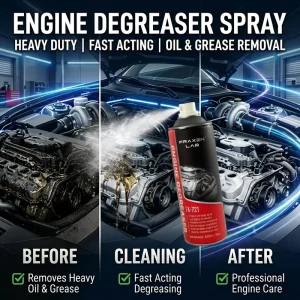 Heavy Duty Engine Cleaner Aerosol Spray Powerful Oil Sludge Remover Fast Drying Degreaser for Automotive Repair Workshop