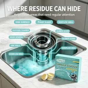 Heavy-Duty Garbage Disposal Cleaner Tablet for Grease and Debris Removal