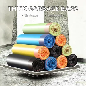 Heavy Duty High Strength Trash Bags for Kitchen and Bathroom Use