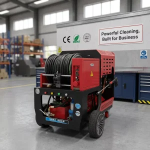 Heavy-Duty Industrial Drain Cleaning Machine Sewer Jetter High-Pressure Water-Jet Pipe Cleaner Commercial