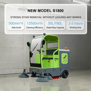 Heavy-Duty Industrial Floor Sweeper Machine Electric Battery Cleaning Equipment for Factory Concrete Mall