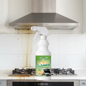 Heavy Duty Kitchen Degreaser Liquid Spray Powerful Grease Formula Instantly Dissolves Stubborn Grease Grime Oil Stain Cleaner