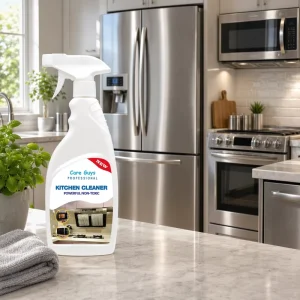 Heavy Duty Kitchen Degreasing Spray for Burnt Grease and Grime on Kitchen Surfaces